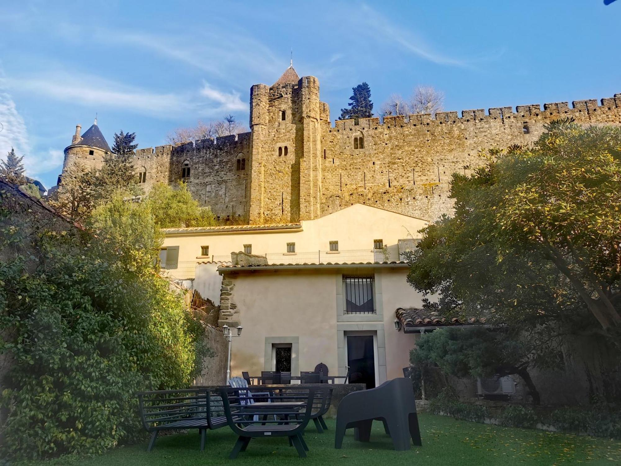 Le Cellier De Beaulieu, Au Pied De La Cite, Maison De Vacances Avec Climatisation Et Jacuzzi Carcassonne Exterior photo